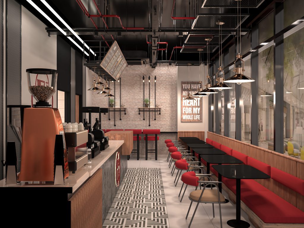 Melt Café Interior Design - MennaDesigns: Inspiring Spaces, Empowering ...